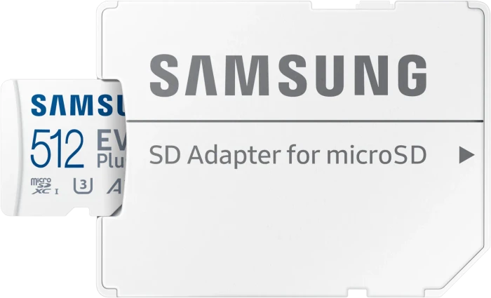 Samsung EVO Plus 2024 R160 512GB Kit, UHS-I U3, A2, Class 10