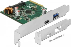 DeLOCK 1x USB-C 3.1, 1x USB-A 3.1, PCIe 3.0 x4 (90299)
