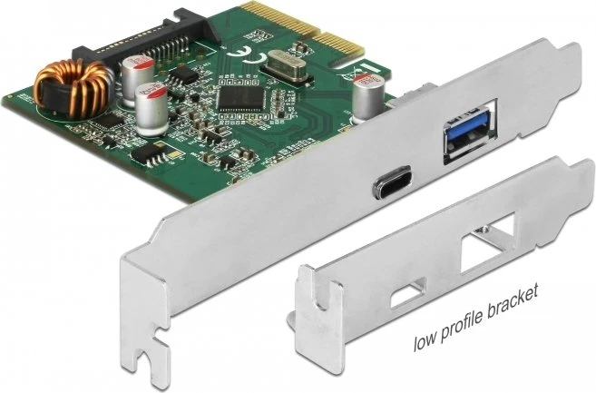 DeLOCK 1x USB-C 3.1, 1x USB-A 3.1, PCIe 3.0 x4