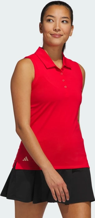 adidas Women's Ultimate365 Solid Poloshirt ärmellos pure ruby (Damen)