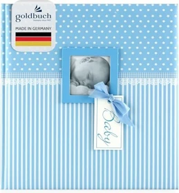 Goldbuch Buch Fotoalbum Babyalbum Sweetheart 30x31 blau