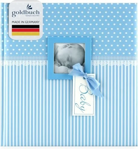 Goldbuch Buch Fotoalbum Babyalbum Sweetheart 30x31 blau