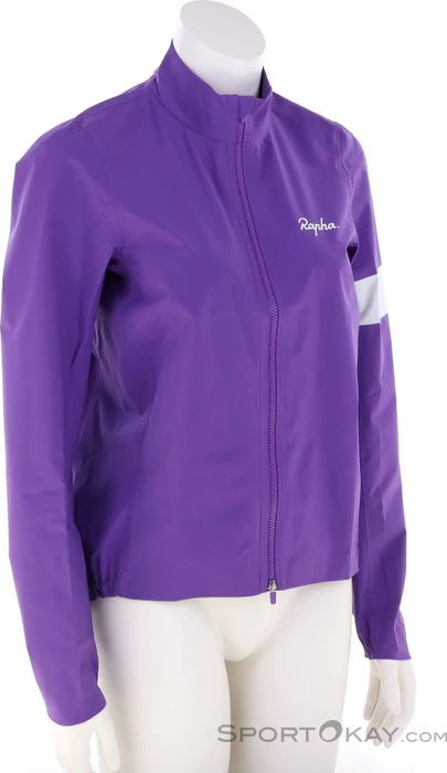 Rapha Core Rain III Fahrradjacke ultraviolet/white (Damen)