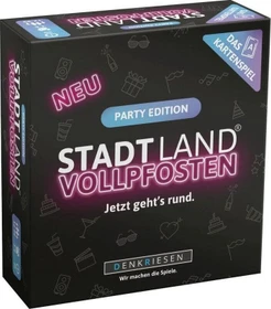 Stadt Land Vollpfosten - Das Kartenspiel - Party Edition Jetzt geht's rund