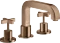 Hansgrohe Axor Citterio 3-Loch Wannenrandarmatur mit Kreuzgriffen polished red gold Vorschaubild