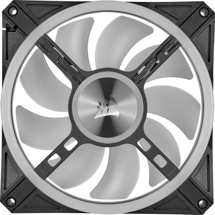 Corsair QL Series iCUE QL140 RGB PWM Dual Fan Kit, schwarz, LED-Steuerung, 140mm, 2er-Pack