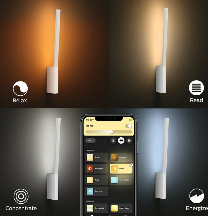 Philips Hue White and Color Ambiance Liane Wandleuchte weiß