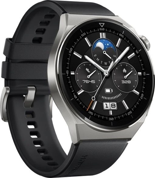 Huawei Watch GT 3 Pro Titanium 46mm Black Fluorelastomer