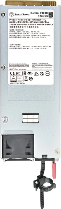 SilverStone Gemini 2000C Titanium CRPS Module 2000W, 1HE-Servernetzteil