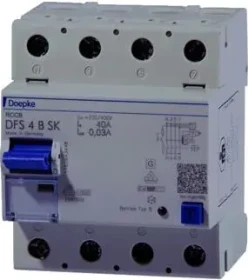 Doepke Fehlerstromschutzschalter DFS 4 025-4/0,03-B SK