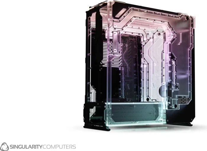 Singularity Computers Spectre 4 Dual Loop Side Panel, Black, Distro-Plate, Verteilerplatte (SC-SPEC4-DLSP) – Bild 2 von 4