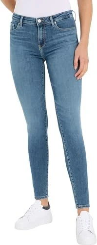 Tommy Hilfiger TH Flex Como Skinny mit mittelhohem Bund Jeans mel (Damen)