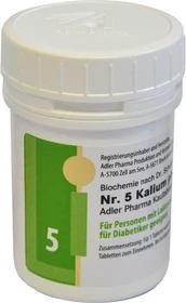 Adler Schüßler Salz Nr. 5 Kalium phosphoricum D6 Kautabletten, 100g