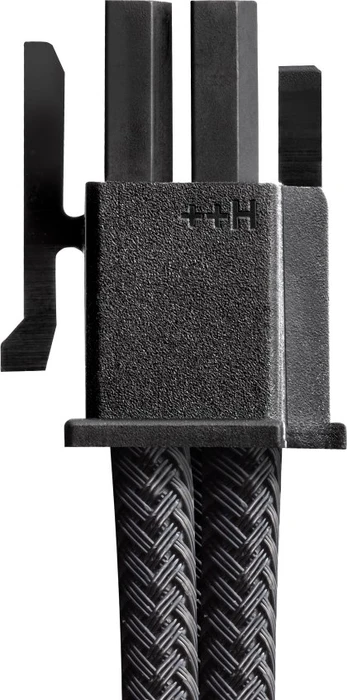 CableMod C-Series Pro ModMesh, 12V-2x6 Kabel, StealthSense, Corsair Type 5, 16-Pin PCIe Stecker auf 16-Pin PCIe 5.1 12V-2x6 Stecker, Adapterkabel, 90°, weiß, 65cm