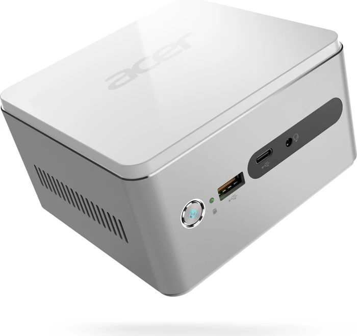 Acer Revo Cube weiß, weiß/silber, Celeron 3865U, 4GB RAM, 128GB SSD