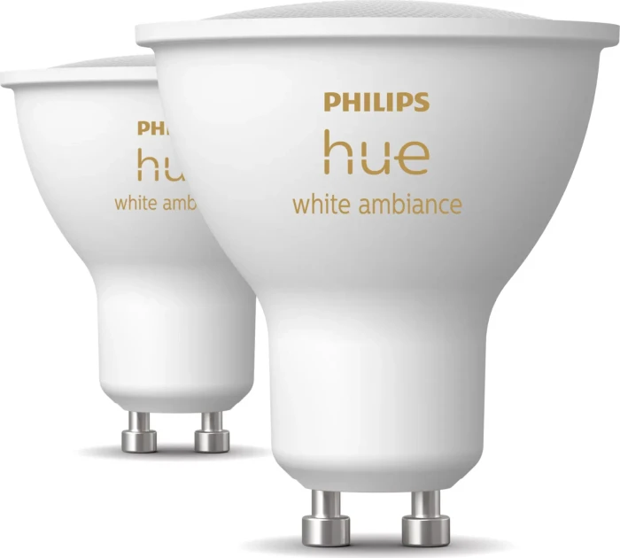 Philips Hue White Ambiance 400 GU10 4.2W, 2 Stück