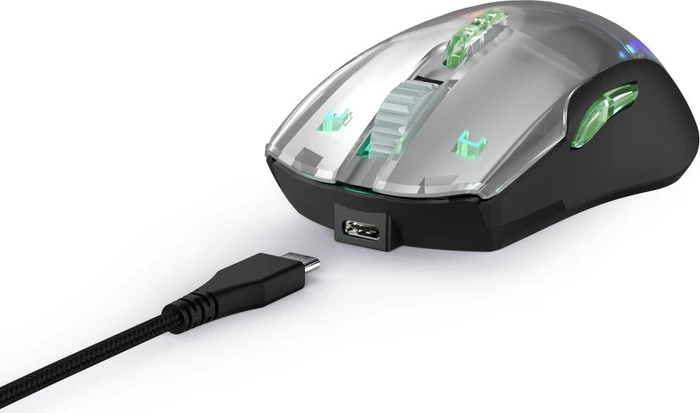 Hama uRage Reaper 515 Illuminated Gaming Mouse schwarz/transparent, USB