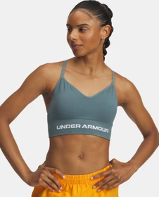 Under Armour Vanish Seamless Low Sport-BH jasper blue/white (Damen)