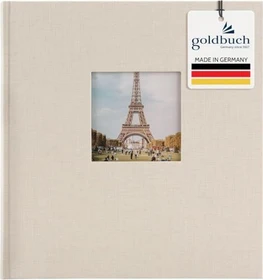 Goldbuch Buch Fotoalbum Bella Vista 30x31 schwarze Seiten hellgrau