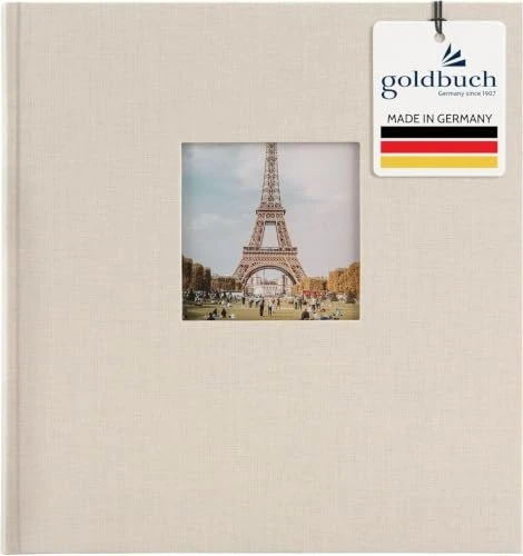 Goldbuch Buch Fotoalbum Bella Vista 30x31 schwarze Seiten hellgrau