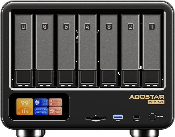Aoostar WTR MAX 8845, AMD Ryzen 7 PRO 8845HS, 2x SFP+ 10Gb/s, 2x RJ-45 2.5GBase-T