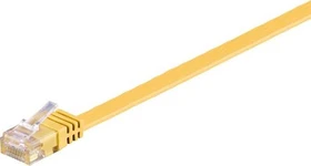 goobay Flach-Patchkabel, Cat6, U/UTP, RJ-45/RJ-45, 20m, gelb