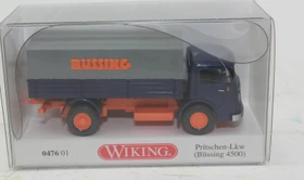 Wiking Pritschen-Lkw Büssing 4500 blau/orange