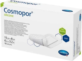 Hartmann Cosmopor silicone Wundverband steril, 8 x 15cm, 10 Stück
