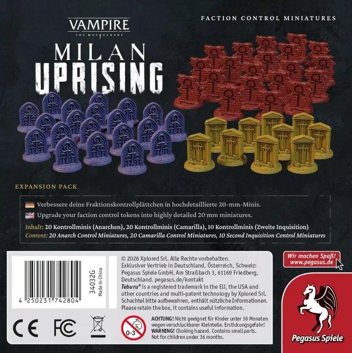 Teburu Vampire: Die Maskerade - Milan Uprising - Faction Control Miniatures (Erweiterung)