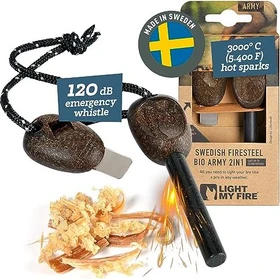 Light my Fire Swedish FireSteel BIO army 2in1 Feuerstarter cocoshell