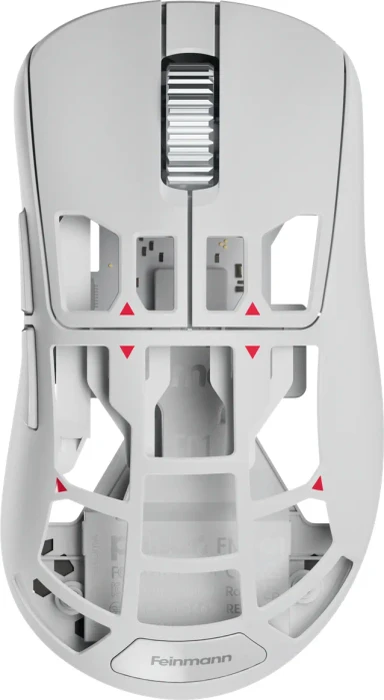 Pulsar Gaming Gears Feinmann F01 Wireless Magnesium First Edition mit Ladestation, Alpine White, USB