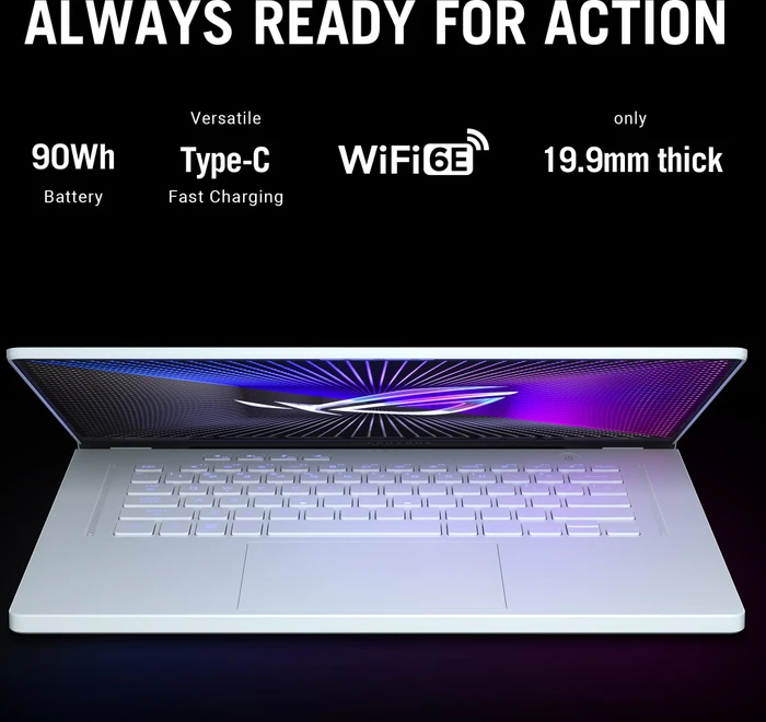ASUS ROG Zephyrus G16 (2023) GU603VV-N4007W, Eclipse Gray, Core i9-13900H, 16GB RAM, 1TB SSD, GeForce RTX 4060, DE