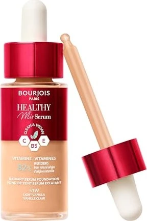 Bourjois Healthy Mix Clean & Vegan Serum Foundation 51W light vanilla, 30ml