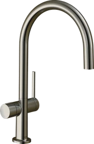 Hansgrohe Talis M54 220 1jet mit Geräteabsperrventil edelstahl finish