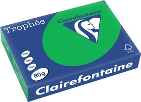 Clairefontaine Trophée Universalpapier matt billiardgrün, A4, 80g/m², 500 Blatt