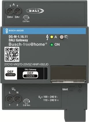 Busch-Jaeger DG-M-1.16.11 DALI-Gateway für Busch-free@home 16-fach, 4TE REG