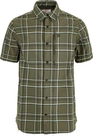 Fjällräven Abisko Hike Hemd kurzarm laurel green/chalk white (Herren)