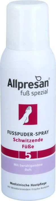 Allpresan Fuß spezial Nr. 5 schwitzende Füße Fußuder-Spray, 125ml