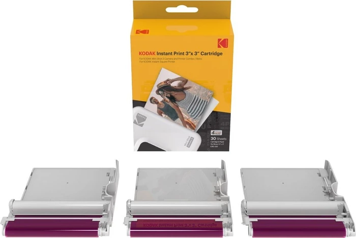 Kodak Instant Print ZINK Fotopapier weiß, 76x76mm, 30 Blatt