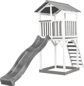 Axi Spielturm Beach Tower mit Rutsche weiß/grau