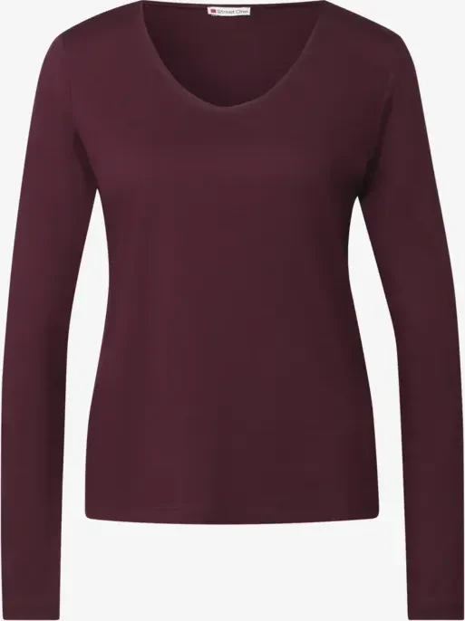 Street One Unifarbe Sweatshirt wildberry red (Damen)