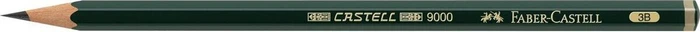 Faber-Castell Castell 9000 Bleistift 3B graphit, grün (119003)