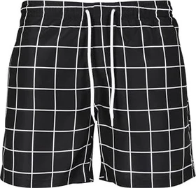Urban Classics Check Badeshorts schwarz/weiß (Herren)