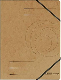 Herlitz Sammelmappe Colorspan mit Eckspanner, A4, braun, 5er-Pack