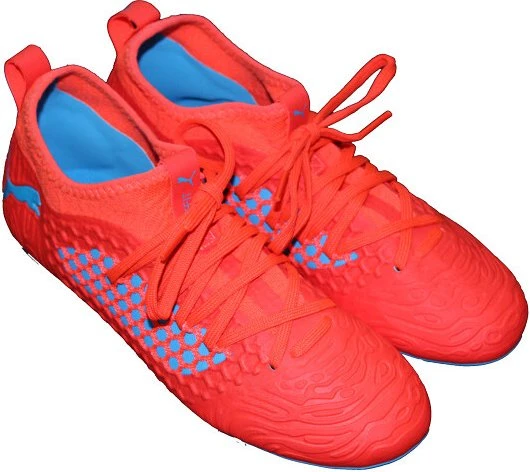 Puma Future 19.3 Netfit FG/AG red blast/bleu azur (Junior)