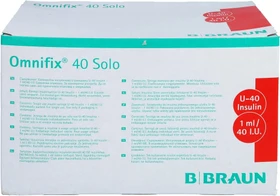B.Braun Omnifix Solo U-40 Insulinspritze ohne Kanüle, 100 Stück