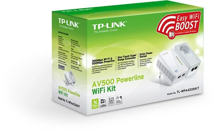 TP-Link AV500 Powerline Extender Starter Kit, Powerline/WLAN-Access Point und Powerline-Adapter Set, 2er-Bundle