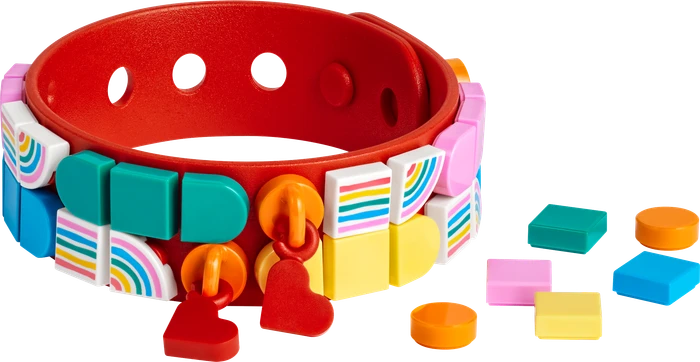 LEGO Dots - Regenbogen Armband mit Anhängern