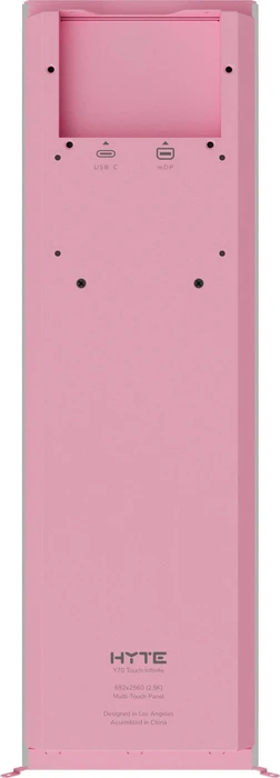Hyte Y70 Touch Display Upgrade, 14.5" Touchscreen, Strawberry Milk