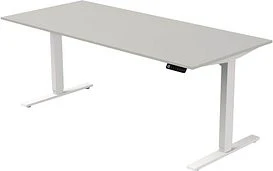 Kerkmann Move 3 elektrisch höhenverstellbarer Sitz-Steh-Schreibtisch 180x80cm grau/weiß